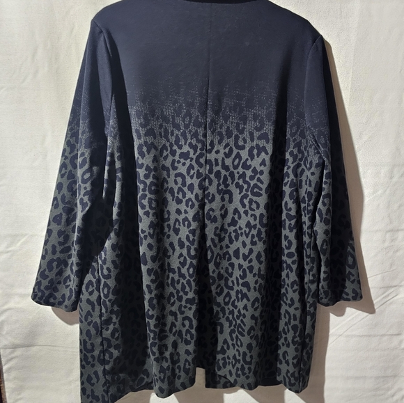 Tribal Black and Khaki Leopard Blazer - Picture 8 of 9